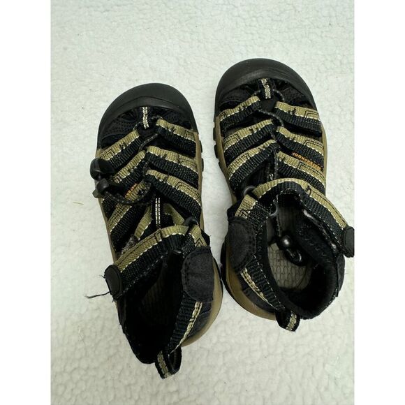 Keen Black Green Closed Toe Strap Hiking‎ Sandals Unisex Size EU 28 US 10 - Picture 5 of 7